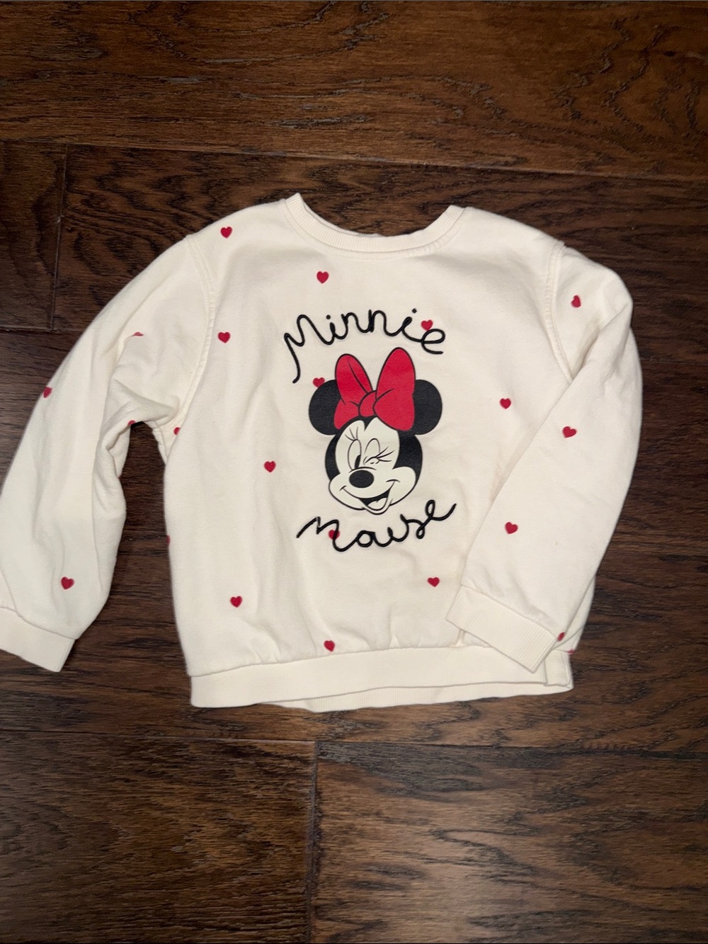 H&M x Disney Minnie Mouse Sweatshirt Size 7/8